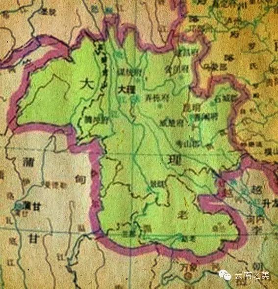 南宋时期·大理国地理位置图 蒙古帝国与元帝国统治时代 intro
