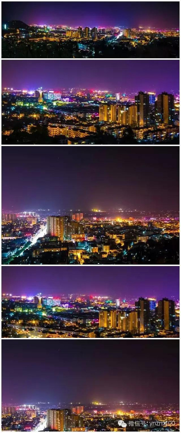 云南十六州市大美俯视夜景集