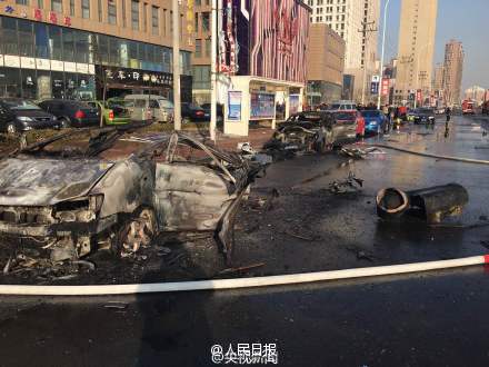 天津市津南开发区运输液化气货车爆炸