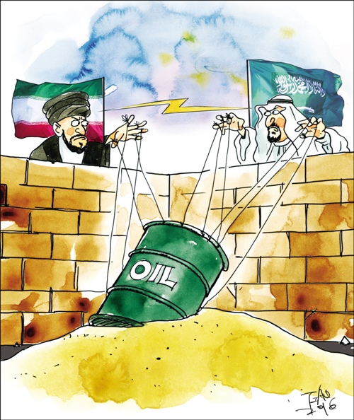 沙特伊朗掀不起多大油价风浪。(图)