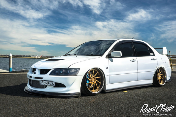 【每日酷图】mitsubishi evolution 8 rx10 alu"s