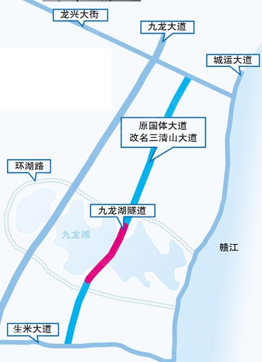路网二期63条支路和路网三期萍乡大街的建设;   加快推进九龙湖小学图片