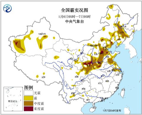 未来三天陕西河南仍有中至重度霾(图)