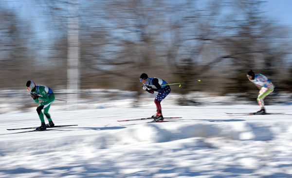 越野滑雪中国选手以赛代练 瑞典包揽短距离冠