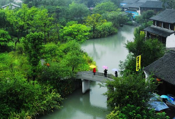 杭州西溪国家湿地公园五常港生态治理