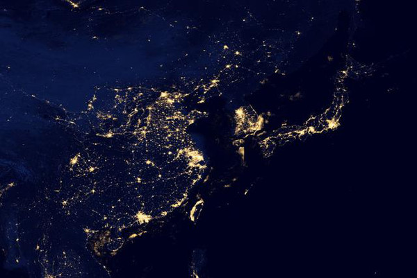 nasa公布迄今为止最清晰夜晚地球卫星照片