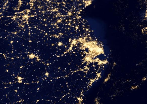 nasa公布迄今为止最清晰夜晚地球卫星照片