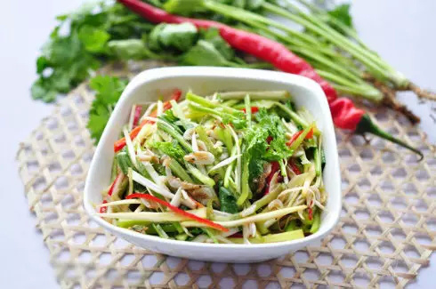 三,虾皮老虎菜
