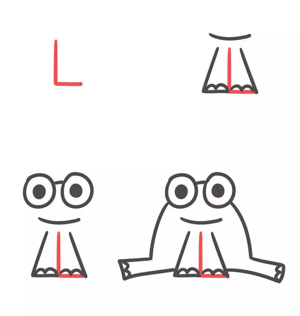字母l:青蛙