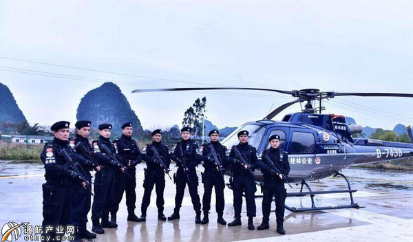 桂林特警部队配欧洲AS350直升机