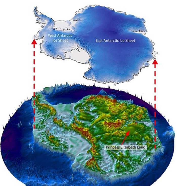 这一峡谷的地理位置位于南极洲伊丽莎白公主地(princess elizabeth图片