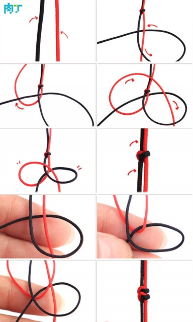 怎么编红绳手链 简单2股红绳手链编法图解