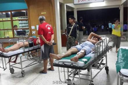 泰国一卡拉OK餐厅遭不明人士投掷炸弹 致1死7伤1