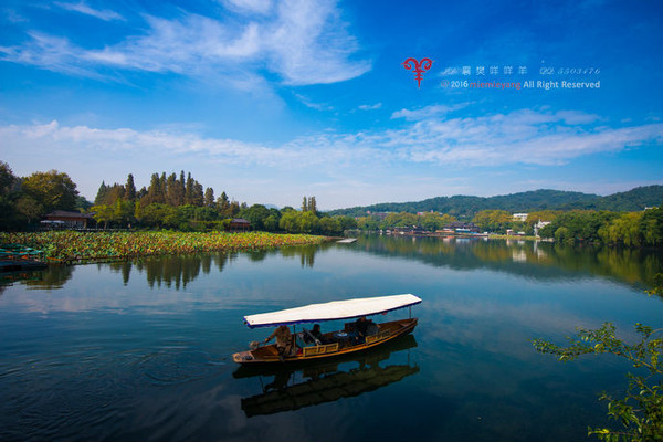 泛舟西湖,看着美景,美人,心情大好,难怪许仙会与白娘子在此邂逅