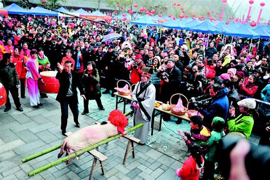 图文:宜昌市夷陵区年猪祭祀活动