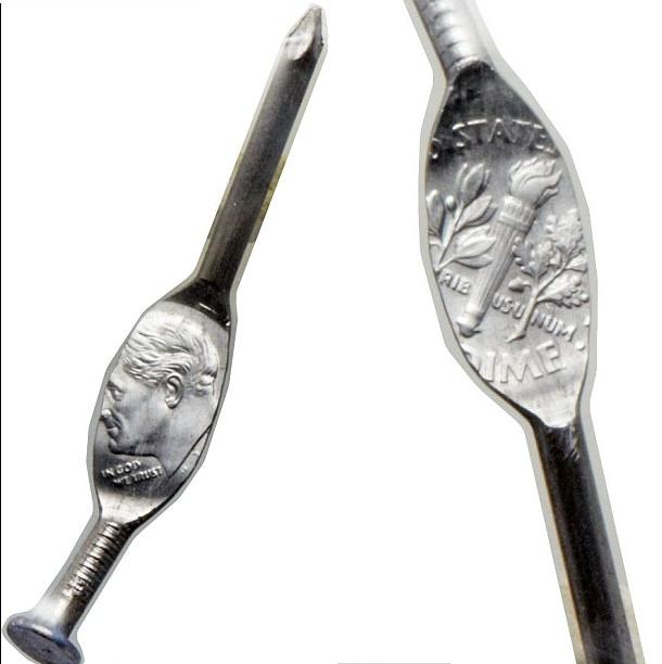 美国一角硬币错印压扁钉子上 以27.6万元拍卖