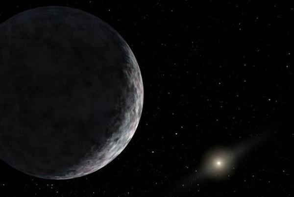 NASA模仿圖:在X行星上眺望太陽