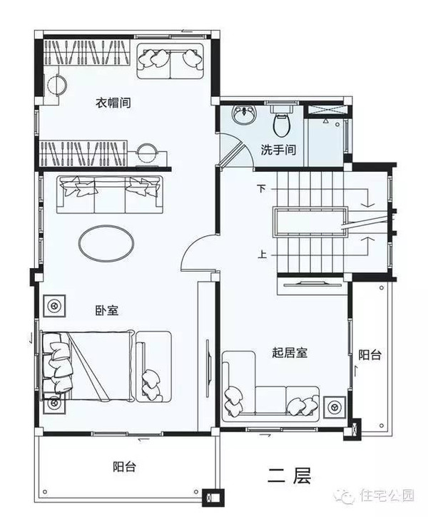 5米自建房户型,这款亮点在哪