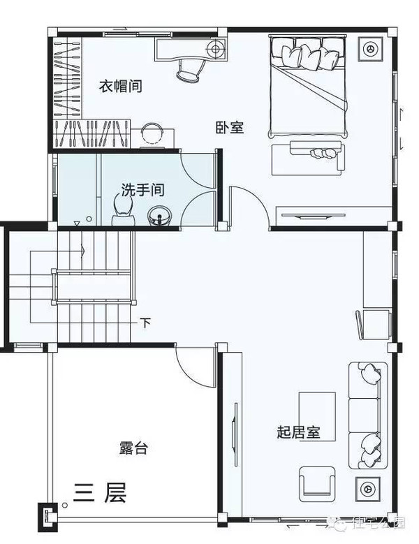 3层自建房 占地7米x10米 带露台 含平面图