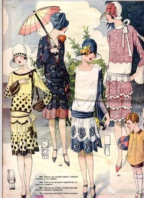 当然咯,复古元素仍然当仁不让的贯穿其中,不管是20年的flapper girl