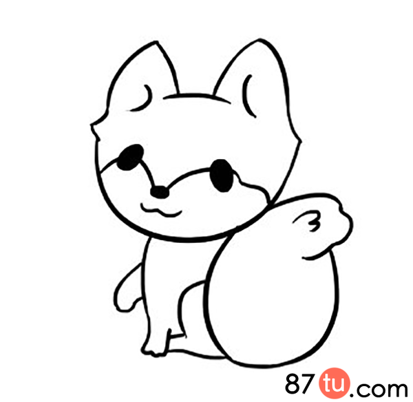 可爱的小狐狸简笔画图解教程-其他频道-手机搜狐