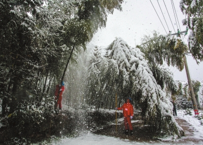 寒潮暴雪大风“三警齐发” 局地积雪将达30厘米