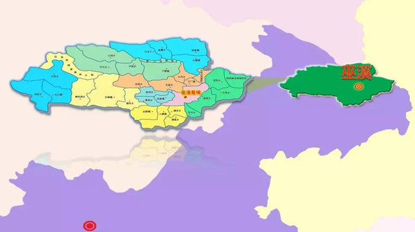 巫溪县位于渝陕鄂三省市交界处,全县幅员面积4030平方公里,辖32个乡镇