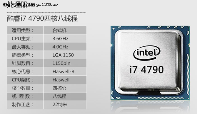 将原有e3处理器升级为i7 4790,gtx960 2g显卡升级为gtx960 4g,而内