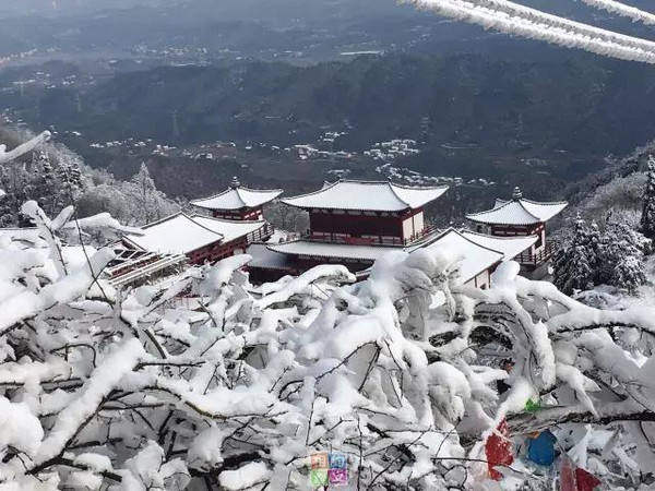 △微友高山流水:2016的金鼎山雪景