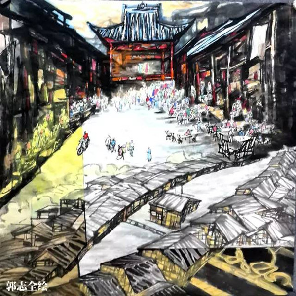 【风水之都·阆中古城】手绘