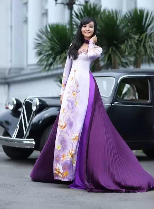 风情万种的越南旗袍美女越南旗袍又称奥黛(aodai),是越南的国服,越南