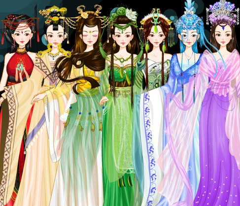 王母娘娘的七个女儿七仙女.