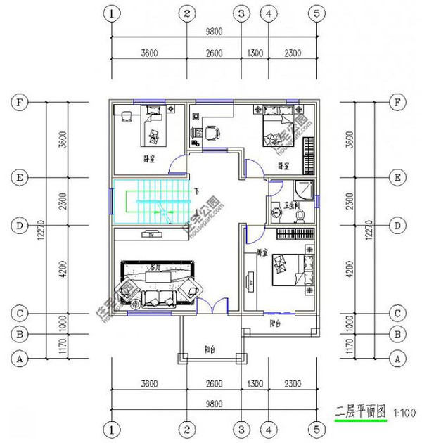 新农村自建房12米10米3层半带车库露台含平面图