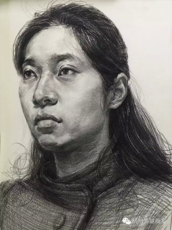 教师讲课 铅笔画