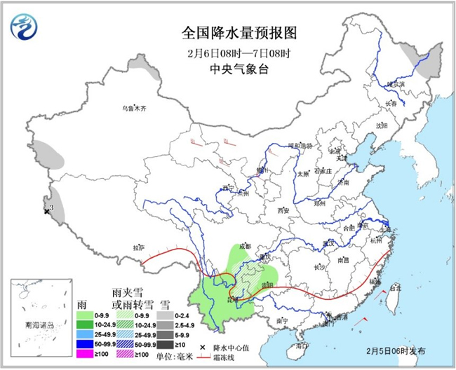 西南地区东部和南部等地有阴雨雪(组图),中国东