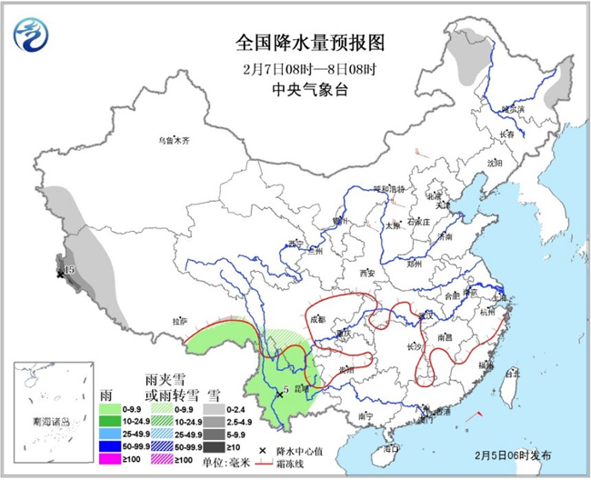 西南地区东部和南部等地有阴雨雪(组图),中国东