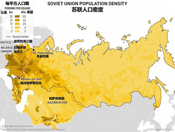 俄罗斯人口几乎都集中在西部近欧地区