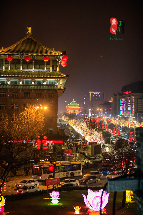 大年初二古城(西安)夜色