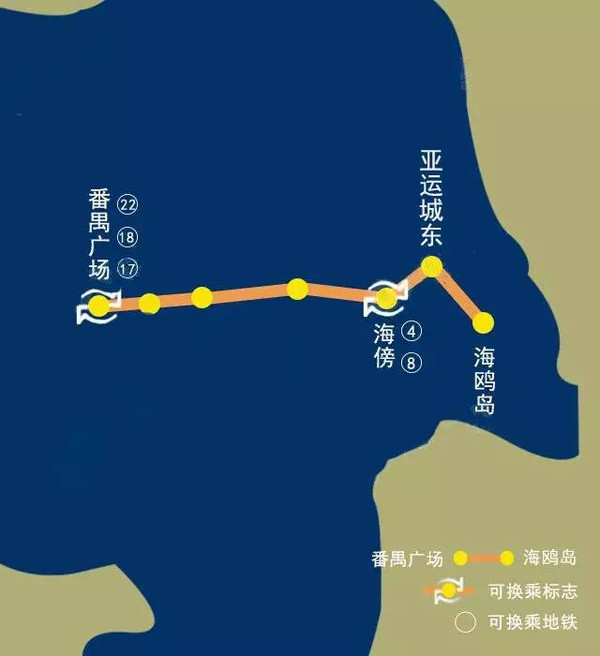 地铁三号线东延段将途径亚运城延长至海鸥岛!