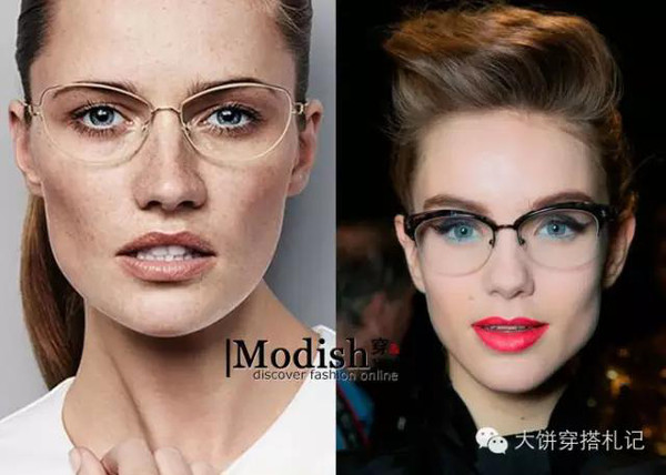 眼镜是凹造型必备神器,方脸妹子眼镜怎么选戴起来才好看?