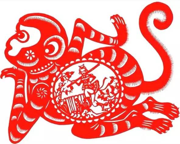 猴年剪纸
