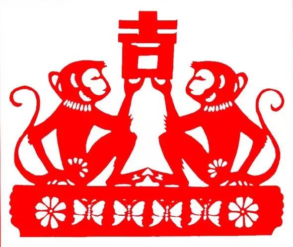 猴年剪纸