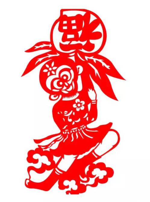 猴年剪纸