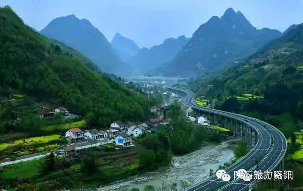 阳平关镇擂鼓台,龙门洞观花点—燕子砭镇岛湾观花点—青木川景区