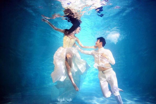水下婚纱照怎么拍的(2)