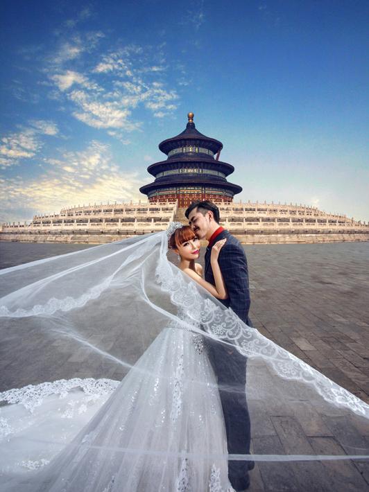 北京婚纱摄影:最受欢迎的复古大气中国风婚纱照