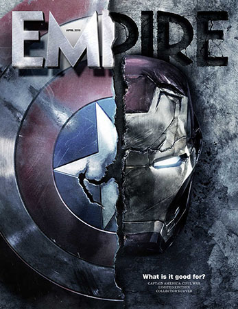 断裂的美队盾和钢铁侠头盔预示着两位超级英雄之间的矛盾白热化