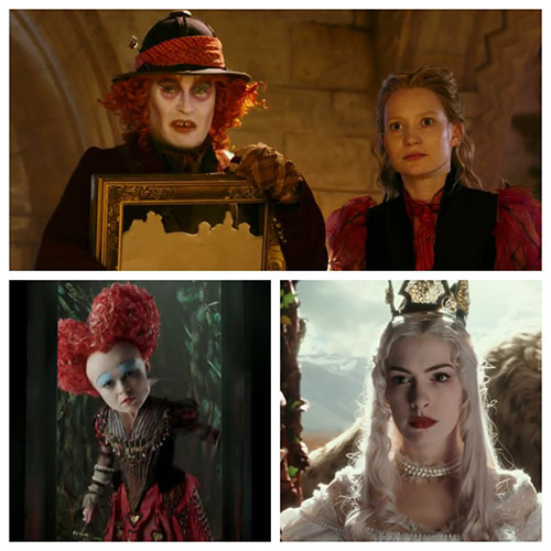 爱丽丝、“疯帽”、“红皇后”、“白皇后”