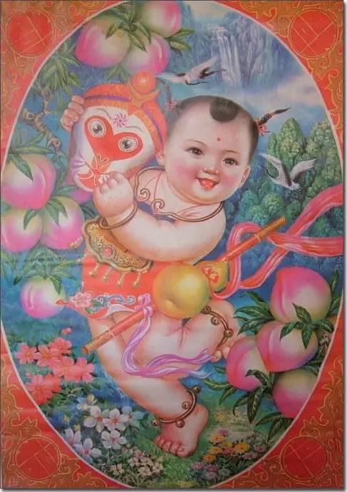 年画里的吉祥娃娃,稚气可人!