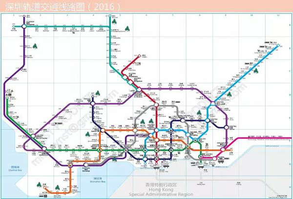 建成后就是这个样子的 ▽ 6号线接驳东莞地铁,3号12号线延伸至惠州